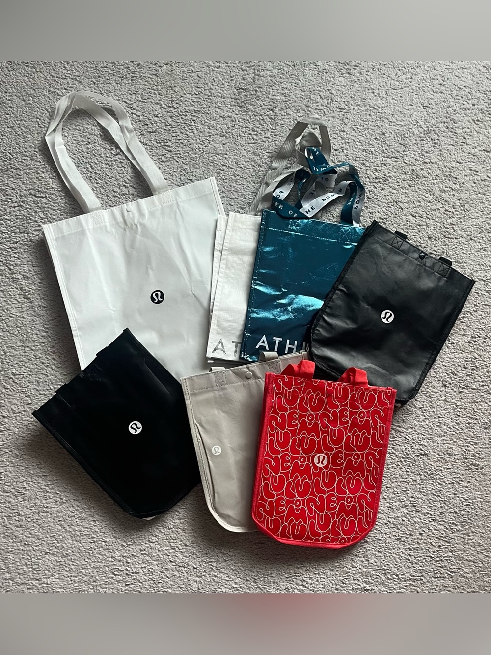 Lululemon athletica & Athleta Reusable Tote Bags Bundle